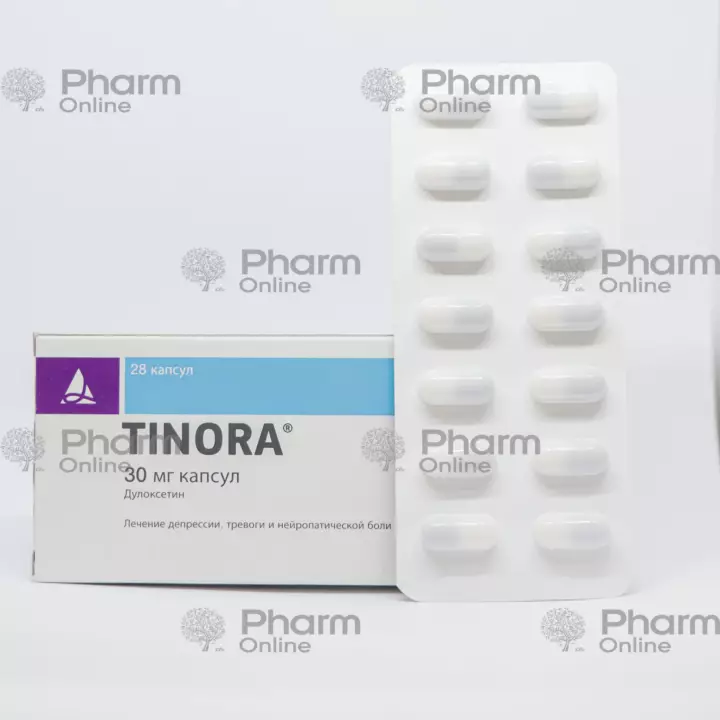 Тинора 30 мг № 28 (Капсулы) (Santa Farma Ilach ) (Турция)