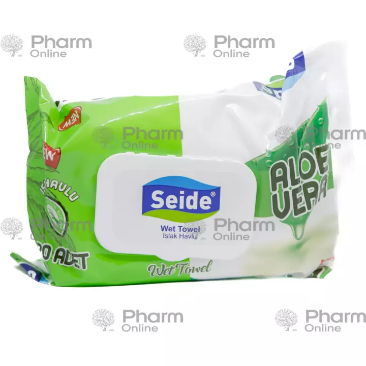 Salfetka yaş "Seide" ALOE VERA (0044)(0051)  № 120  (Yaş salfetlər) (Kora MMC) (Azərbaycan)