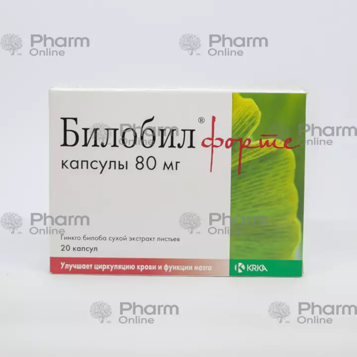 Bilobil forte 80 mg № 20 (Capsules) (KRKA) (Slovenia)