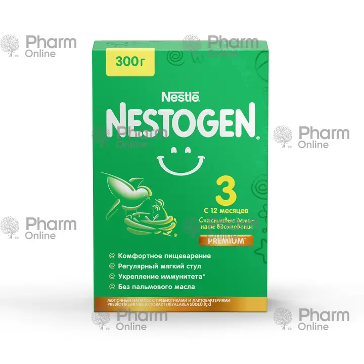 Children's nutrition Nestogen 3 porridge from 12 months. 300 gr (Russian)