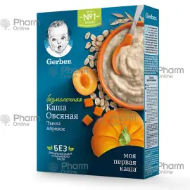 Uşaq qidası  Gerber sıyığı südsüz yulaf ezmesi balqabaq və ərik (5188) 180 q