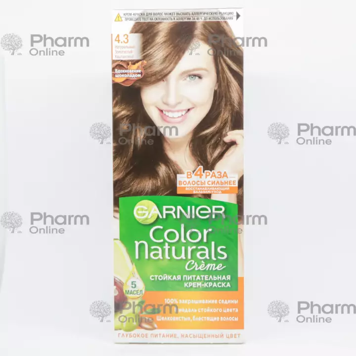 Гарньер kраска Color Naturals-4.3 Золотистый каштан (8220) (Краска) (İkarov) (Украина)