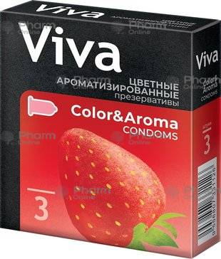 Condom Viva colored flavored №3 (1126) (Malaysia)