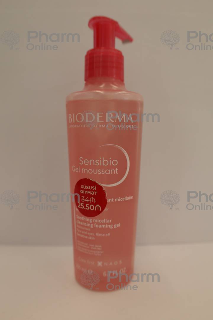 Bioderma Sebium Moussant pump gel purifying cleansing foaming (9568) 200 ml