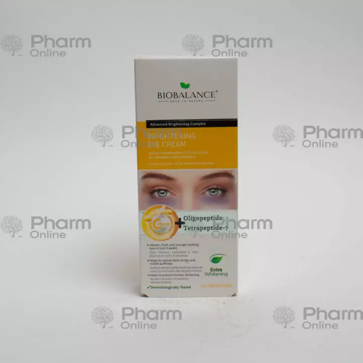Biobalance Brightening eye cream oligopeptide + tetrapeptide-7 15ml (Turkey)