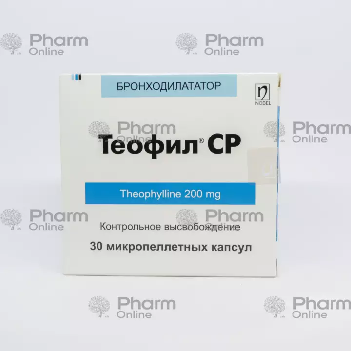 Теофил-SR  200 мг № 30 (Таблетки) (Nobel İlac) (Турция)