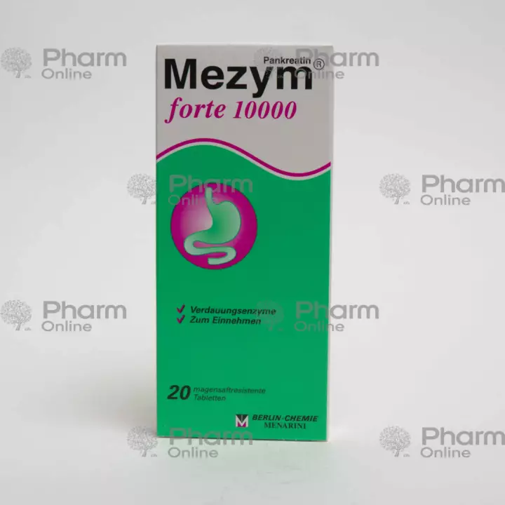 Mezim forte 10000 ED № 20 (həblər) (Berlin-Chemie) (Almaniya)