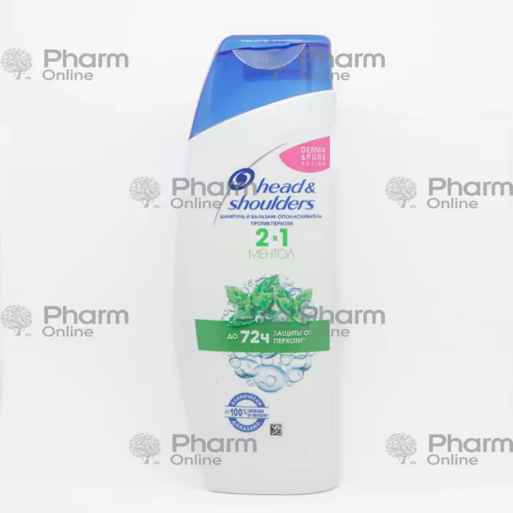 Şampun H&S 2in1 mentol "Mentol Refresh" kəpəyə qarşı (8522) 400 ml (Şampun) (İkarov) (Fransa)