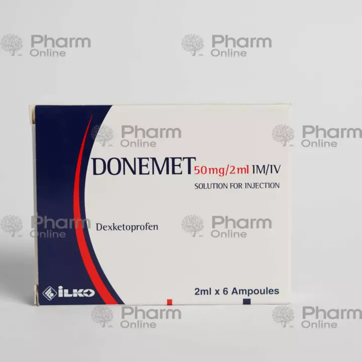 Donemet 50mg 2 ml № 6   (Ampulalar) (İDOL İLAÇ DOLUM SAN VE TİC AŞ,) (Türkiyə)
