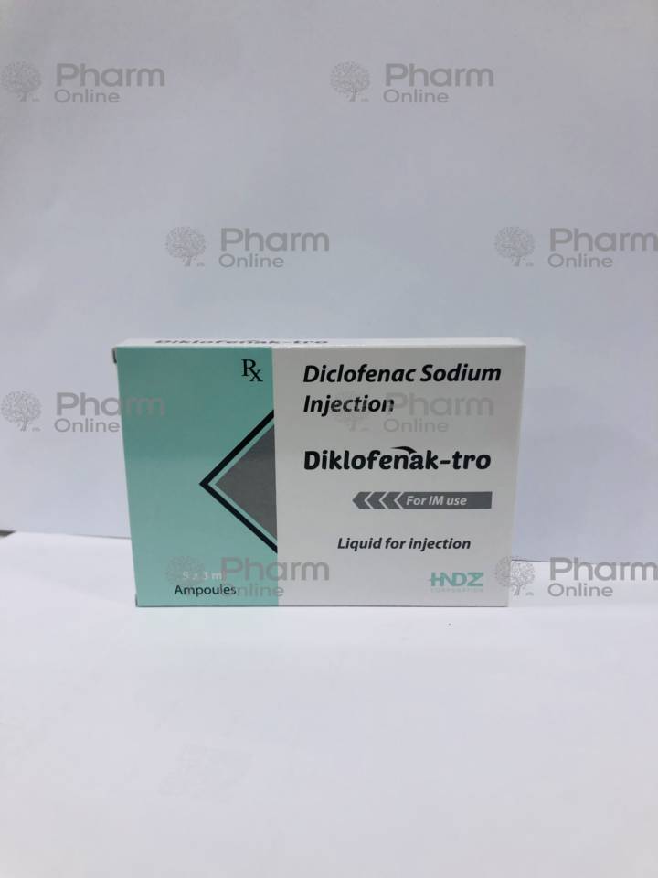 Diclofenac-Tro 25 mq/ml 3 ml № 5 (Ampoules) (India)