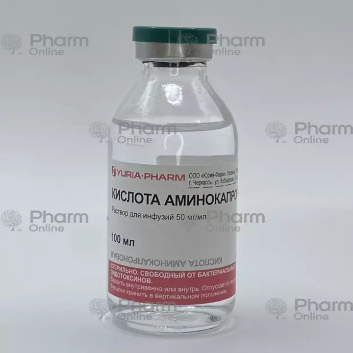 Аминокапроновая к-та 5% 100 мл (Раствор) (Юрия-фарм) (Украина)