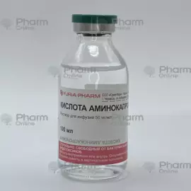 Aminocaproic acid 5% 100 ml (Solution) (Yuriya-farm) (Ukraine)