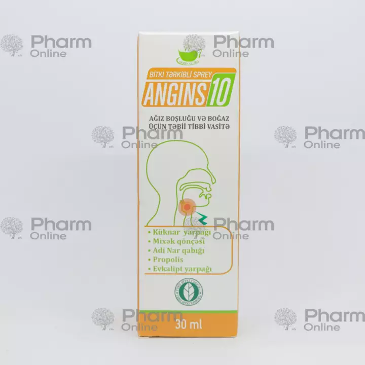 Angins -10 30 ml (Spray) (Herba Flora) (Azerbaijan)