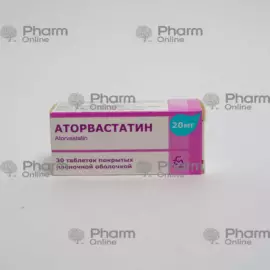 Atorvastatin 20 mg № 30 (Tablets) (Belarus)
