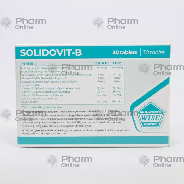 Solidovit-B № 30  (Tablet) (Gricar Chemical S.r.l.) (İtaliya)