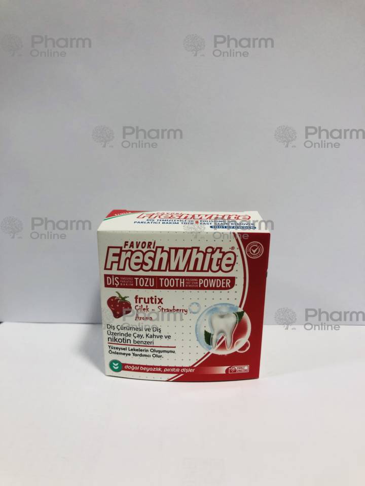 Tooth powder "Favori Fresh White" Strawberry (1124) 50 gr (Cosmetics) (<>) (Turkey)