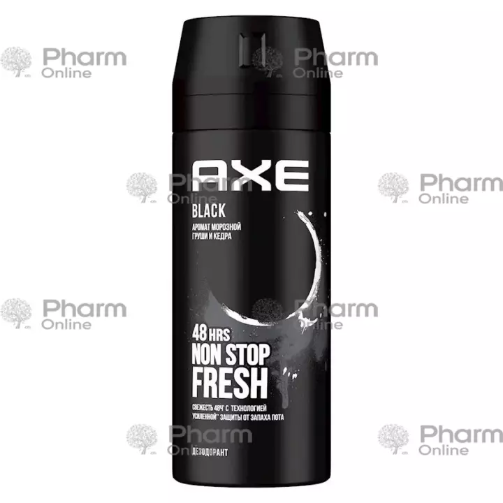 АХЕ део Black for men (9240)150 мл (Спрей) (Англия)