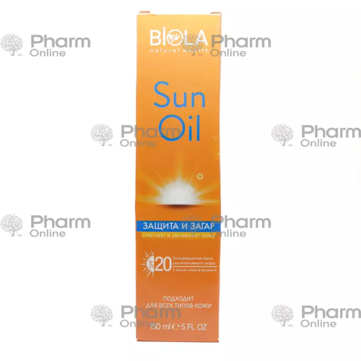 Масло для загара SPF 20 BİOLA (0573) 150 мл (Косметика) (<>) (Азербайджан)