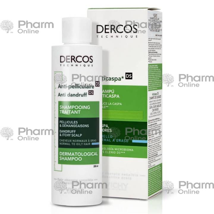 VICHY  "Derkos" Kəpəyə Qarşı Yağlı saçlar 200 ml (Шампунь)