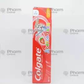 Colgate uşaqlar üçün Doctor Zayac  çiyələk ətirli "Kins Strawberry dad" (5374). 50 ml (diş məcuni)