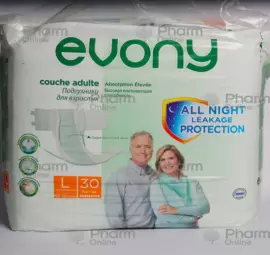 Diapers for adults Evoni large 100-150 cm  № 30 (Türkiye)