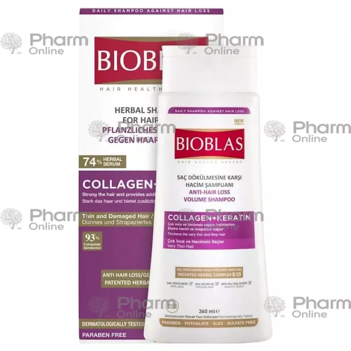 Bioblas kollagen və keratinli saç tökülməsinə qarşı  (8484) 360 ml