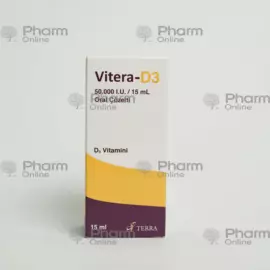 Vitera-D3 50000 I.U 15 ml (Drops) (My Farma İlaç San.) (Turkey)