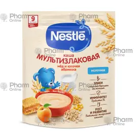 Children. food Nestlé porridge Multicereal/milk with honey and pieces of apricot from 9 months. Doyp