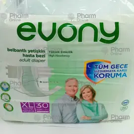 Diapers for adults Evoni X-large 120-170 (4092) № 30 (Hygiene products) (İE ULAGAY İLAÇ SANAYİİ T