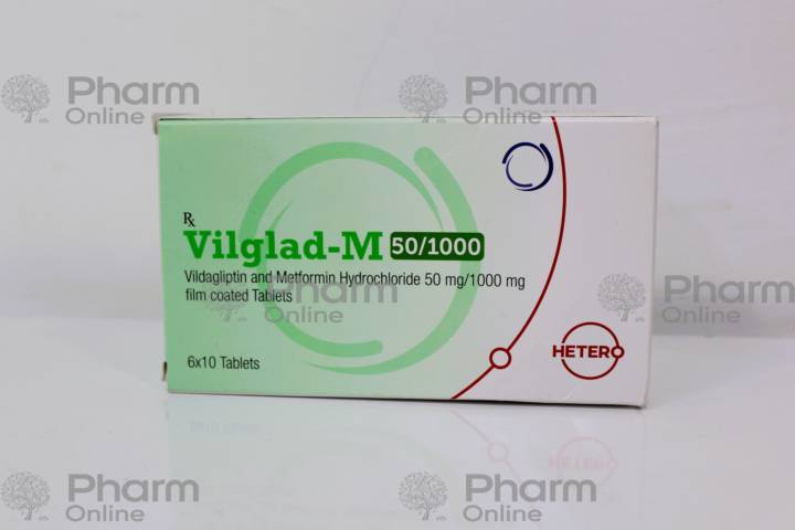 Vilqlad M (50mg+1000mg) №60 (Tabletlər)