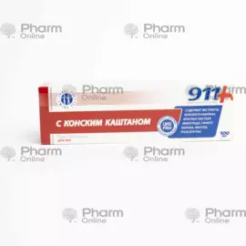911 Horse chestnut for feet 100 ml (Gel-balm) (Twins-Tek JSC) (Russian)