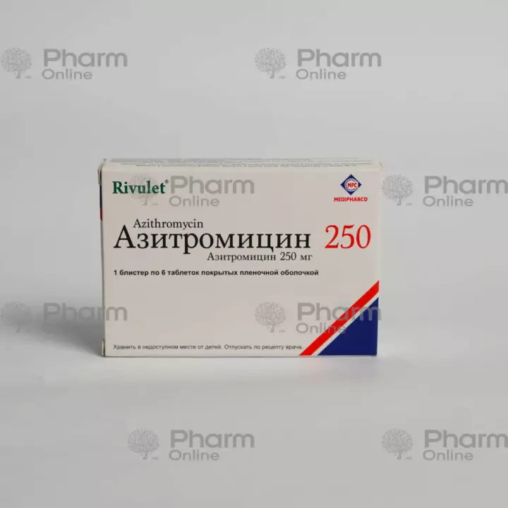 Azitromisin 250 mq № 6 (tabletlər) (Vyetnam)