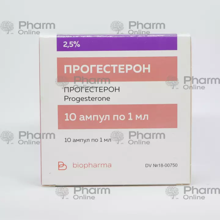 Progesterone 2.5% 1 ml №10 (Ampoules) (Biopharma) (Ukraine)