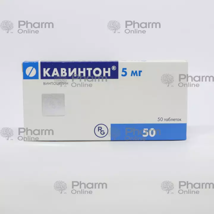 Kavinton 5 mg № 50 (Heb) (Gedeon Rixter) (Macarıstan)