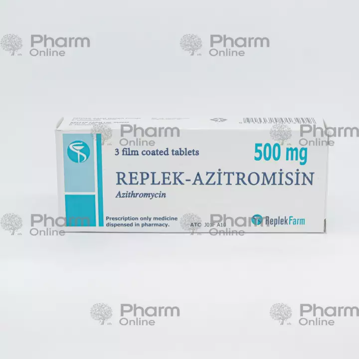 Azitromisin 500 mq № 3 (Həb) (Replek Pharm AD Skopje) (Makedoniya)