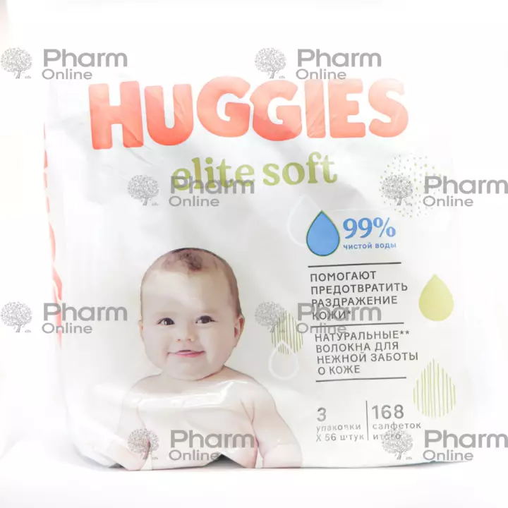 Salfetka yaş Huggies  Elit soft 2+1 zərif qulluq (3038) № 168 (Kosmetika) (<>) (Türkiyə)