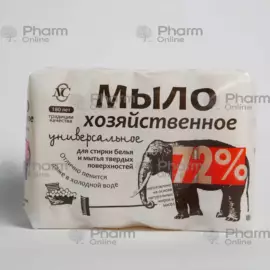 Мыло хозяйственное 72% универсальное(5239-1421) №4 100 гр (Мыло) (Amriya pharm) (Россия)