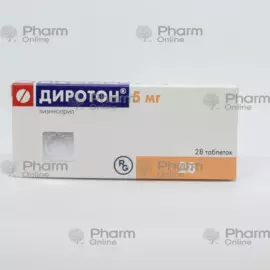 Diroton 5 mg № 28  (Tablets) (Gedeon Rixter) (Hungary)