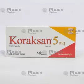 Coraxan 5 mg № 56 (Pills) (Servier) (France)