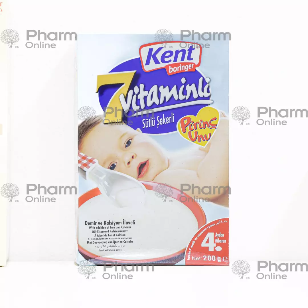 Детское питание Мука рисовая 7 витаминов с молоком и сахаром pirinc unu(göy) 200 гр