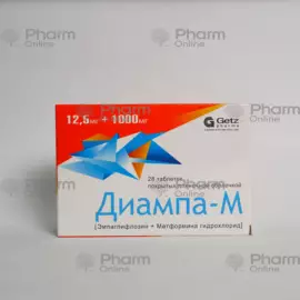 Diampa-M 12.5 mg+1000 mg No. 28 (Tablets) (Pakistan)