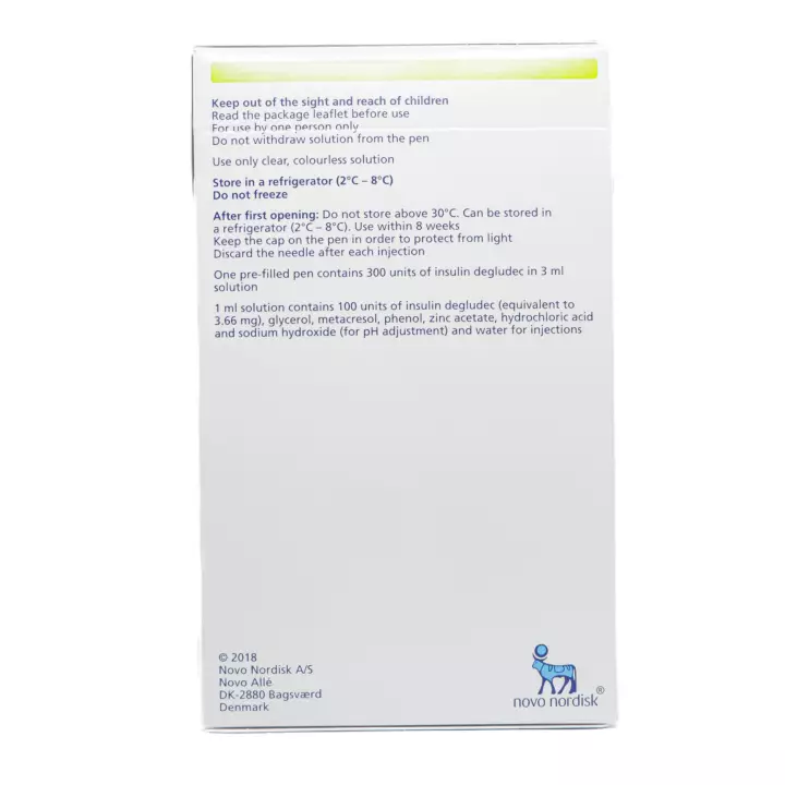 Insulin Tresiba flextouch 3 ml № 5 (Syringe pen) (Denmark)