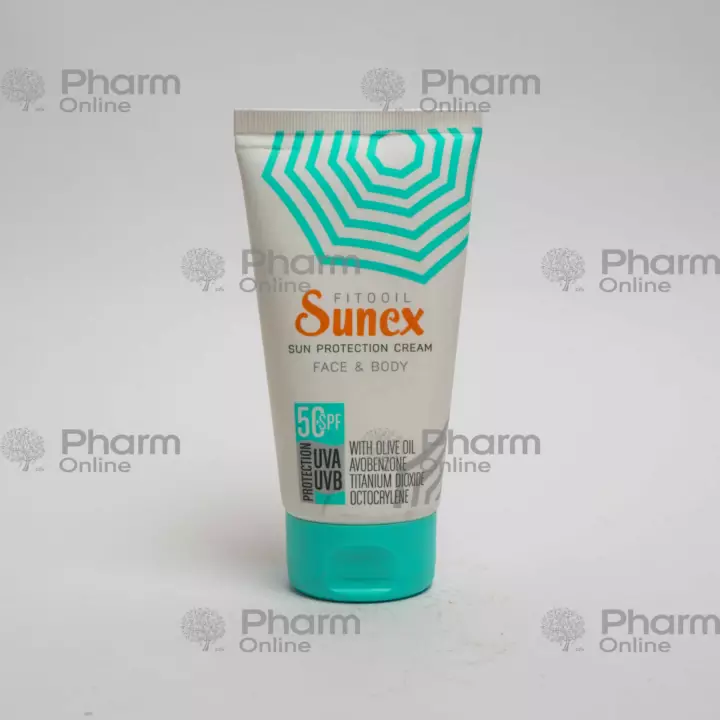 Sunex  (fitolil )50 SPF (zeytun yağı) üz və bədən üçün günəş kremi (6928) 150 ml (Krem) (Herba Fl)