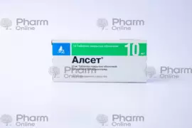Alset 10 mg – 10-tablet pack for allergic rhinitis, itching and skin rashes