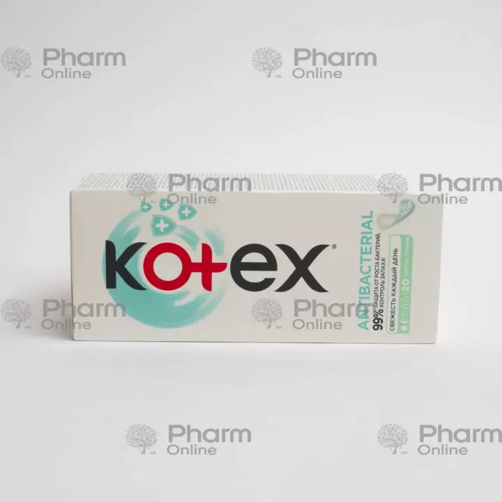 Kotex daily antibacterial liners extra thin (9132) №20 (Paddings) (<>) (Russia)