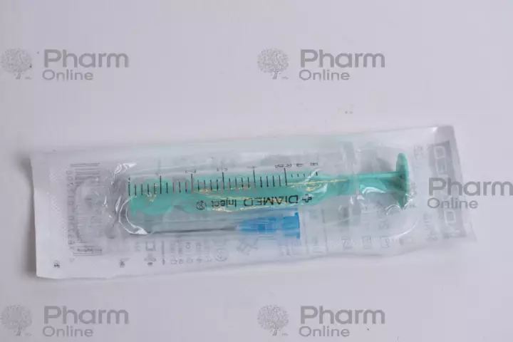 Шприц  5 мл 23GХ1mm (0,6x32mm) DİAMED (Прочее) (<>) (Азербайджан)