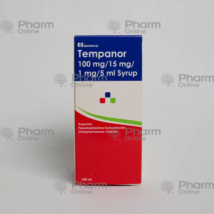 Tempanor 100 ml (Şərbət), tempanor sirop, tempanor ağrıkəsici - online aptek, aptek online sifariş