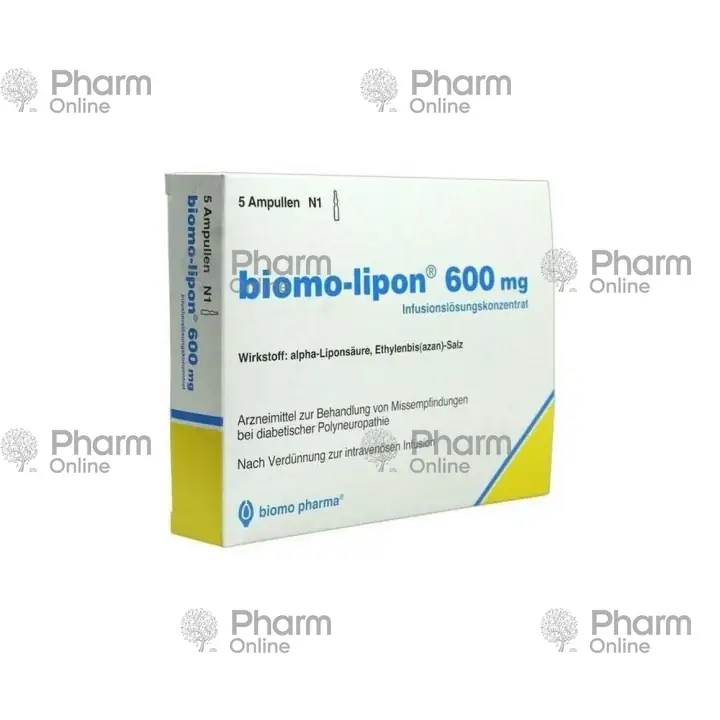 Biomo-lipon 600 mg № 5 (Ampulalar) (<>) (Almaniya)
