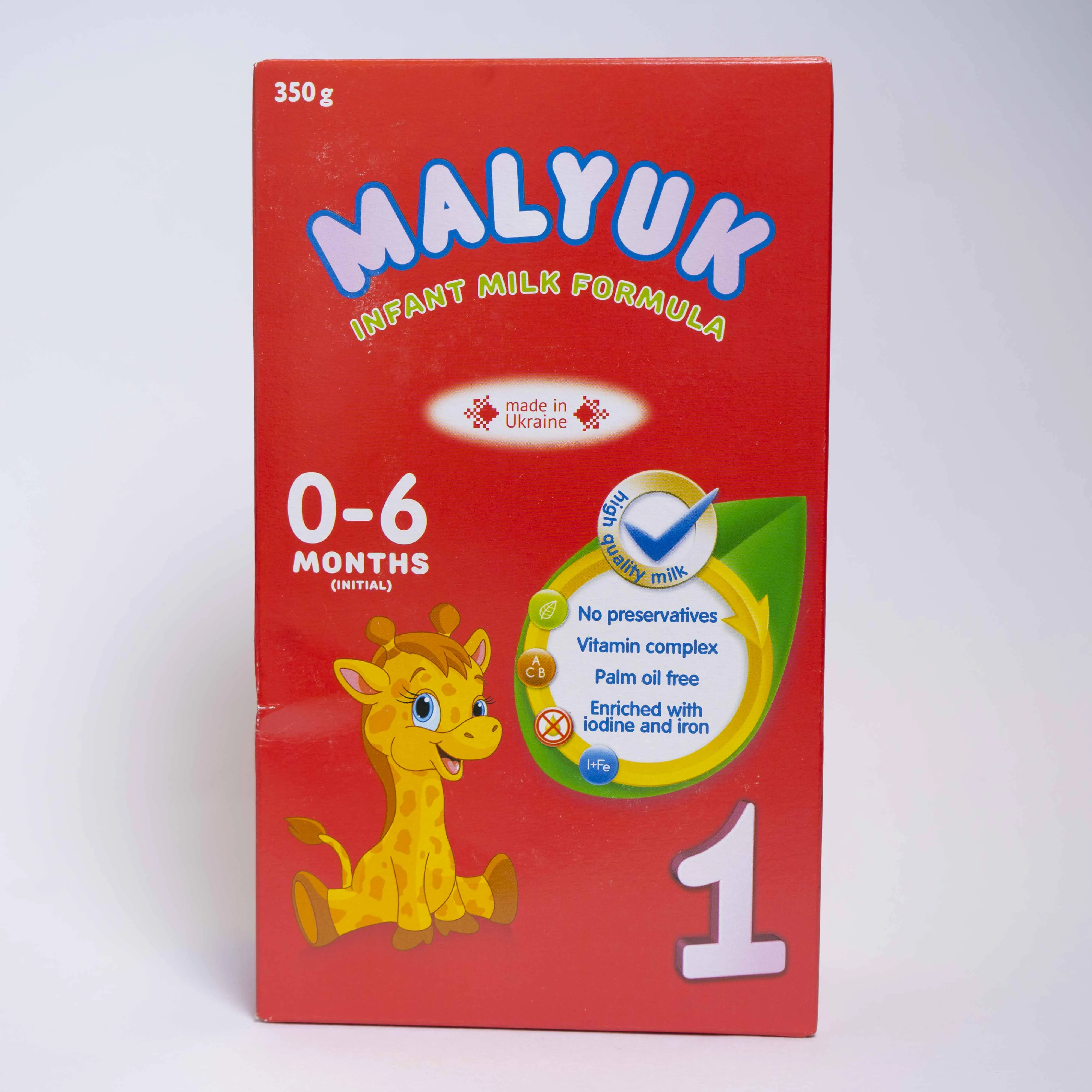 Uşaq qidası Malyuk - 1 0-6 ay  350 qr(Ukrayna)