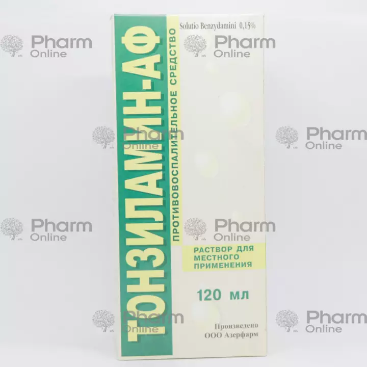 Tonzilamin 0,15% 120 ml (Məhul) (Azerfarm MMC) (Azərbaycan)